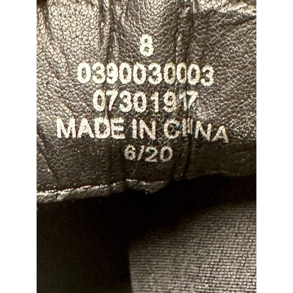 Asos Bootie Womens 8 Black Chelsea Leather Block Heel Lug Sole Round Toe Slip On - Picture 7 of 7